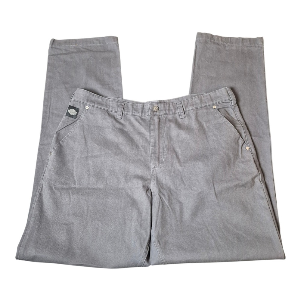 Harley-Davidson Men's 38x36 Gray Workwear Carpenter Pants Utility Cotton NWT